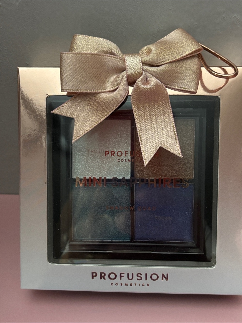 Profusion Cosmetics Mini Sapphires Eyeshadow Palette - Shimmery Blue/Bronze